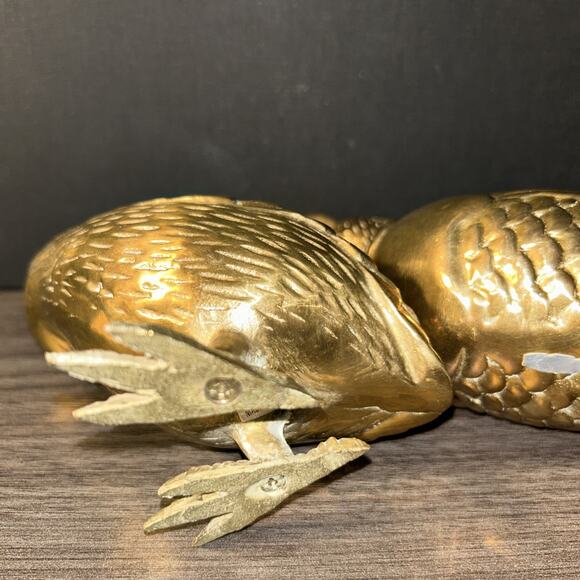 2 Solid Brass California Quail Figures 4” Long Heavy Detailed High Quality - Picture 10 of 14